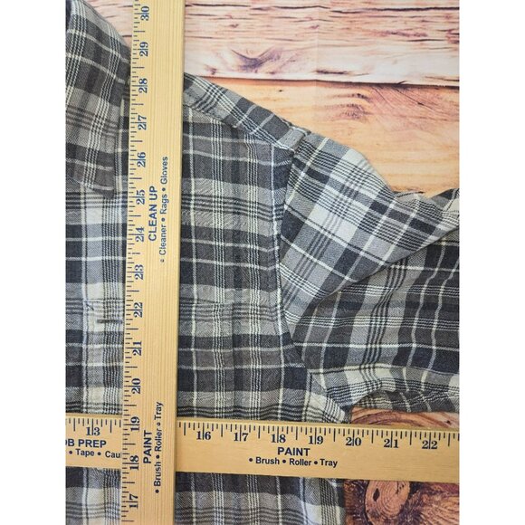 Polo Ralph Lauren Mens Gray Plaid Button-Down Shirt Medium - Picture 6 of 6